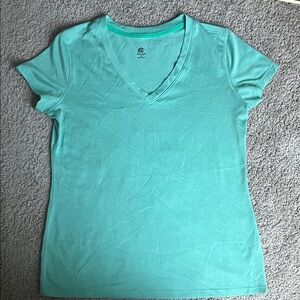 Champion Women’s V-Neck Tee in Seafoam